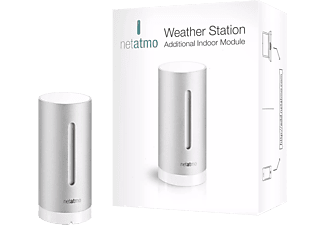 NETATMO Zusätzliches Smartes Innenmodul - Innenmodul für Wetterstation (Silber)